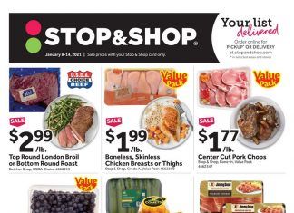 Stop & Shop Weekly Ad Jan 08 – Jan 14, 2021