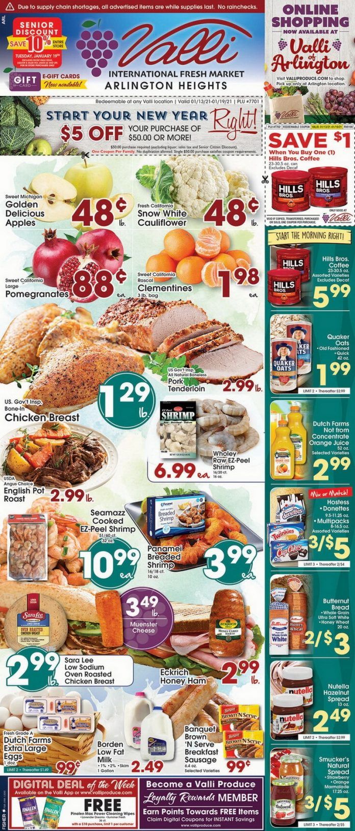Valli Produce Weekly Ad Jan 13 Jan 19, 2021