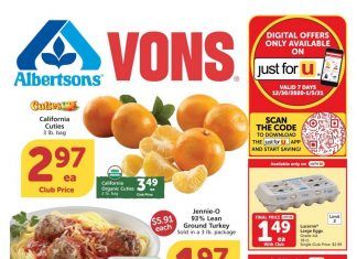 Vons Weekly Ad Jan 06 – Jan 12, 2021