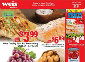 Weis Markets Monthly Ad Jan 07 – Feb 04, 2021