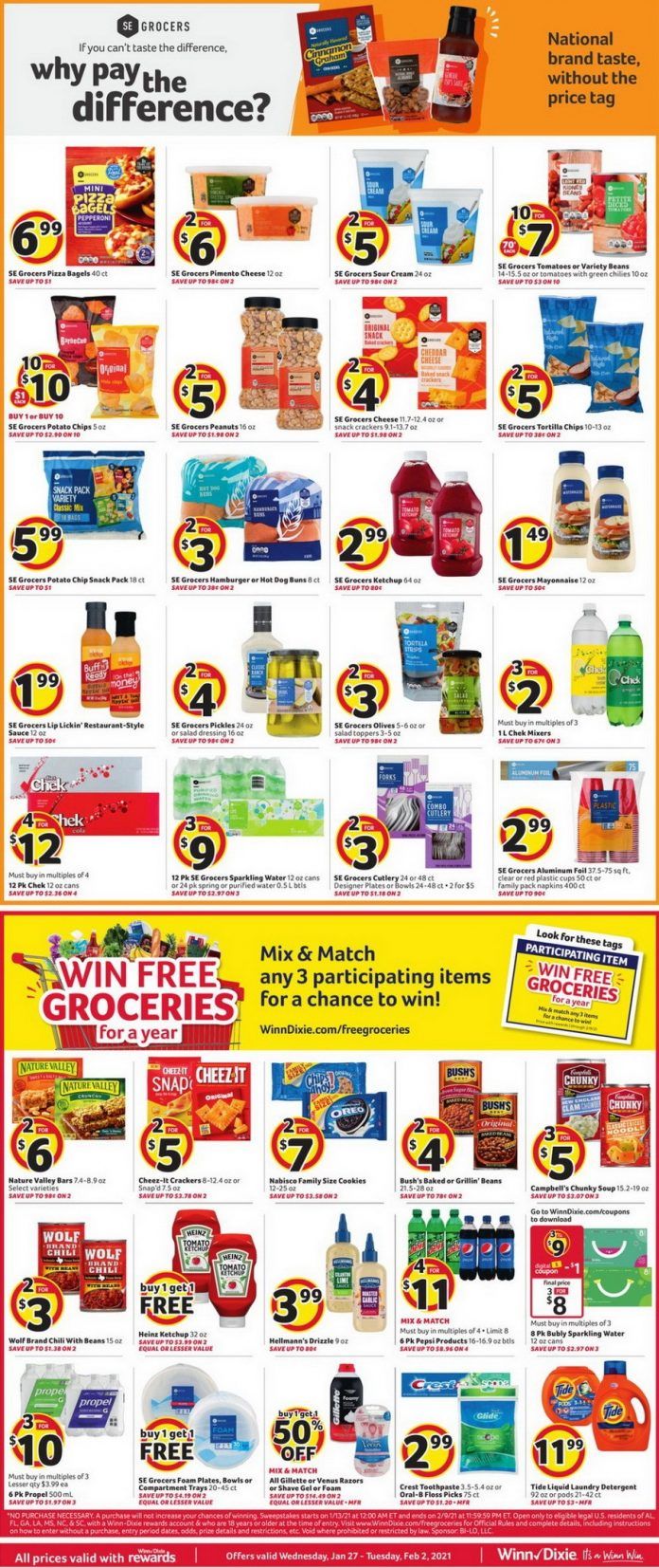 Winn-Dixie Weekly Ad Jan 27 - Feb 02, 2021