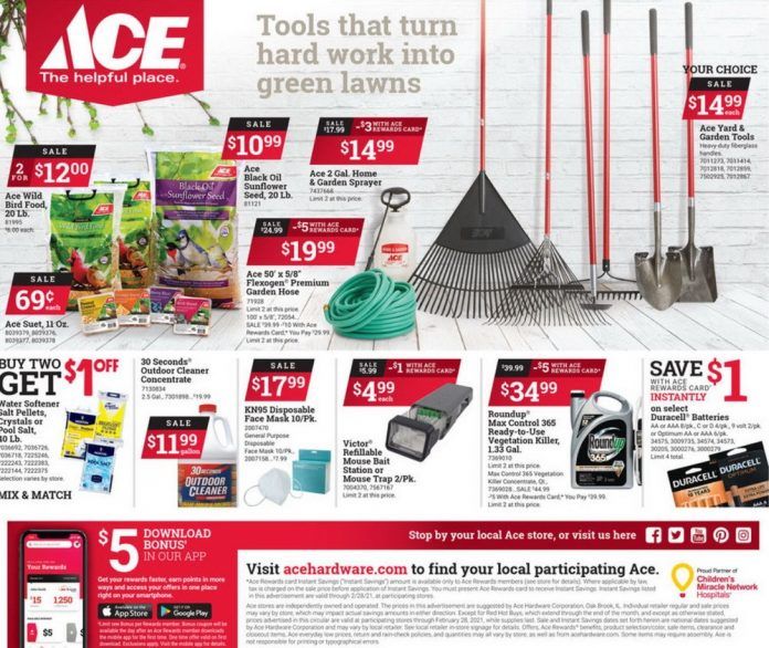 ACE Hardware Monthly Ad Feb 01 Feb 28, 2021