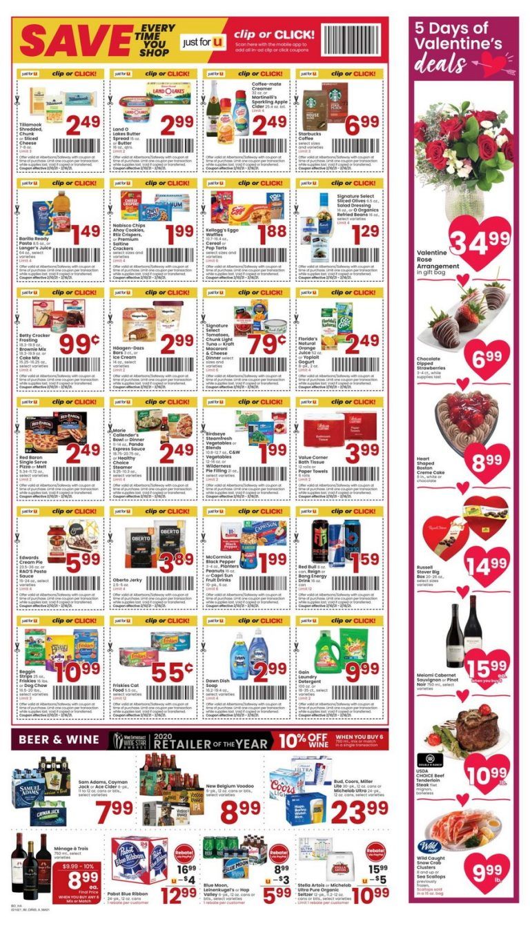 Albertsons Weekly Ad Feb 10 Feb 16, 2021