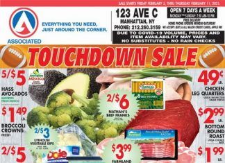 Associated Supermarkets Weekly Ad Feb 05 – Feb 11, 2021