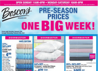 Boscov’s Weekly Ad Feb 18 – Feb 24, 2021