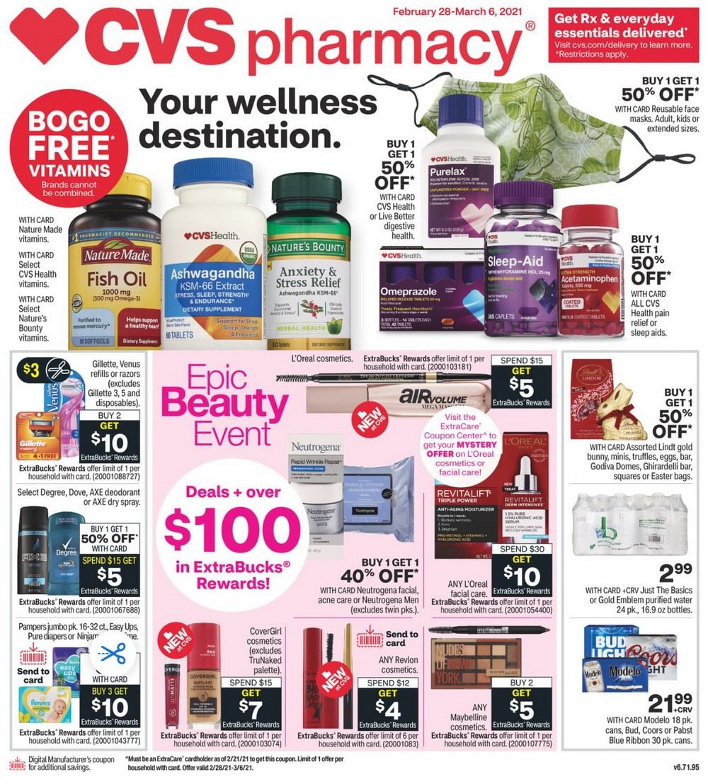 CVS Weekly Ad Feb 28 Mar 06, 2021