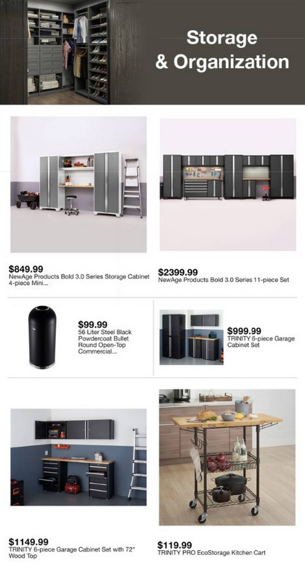 rolling cart with drawers costco on Costco Weekly Ad Feb 19 Feb 26 2021