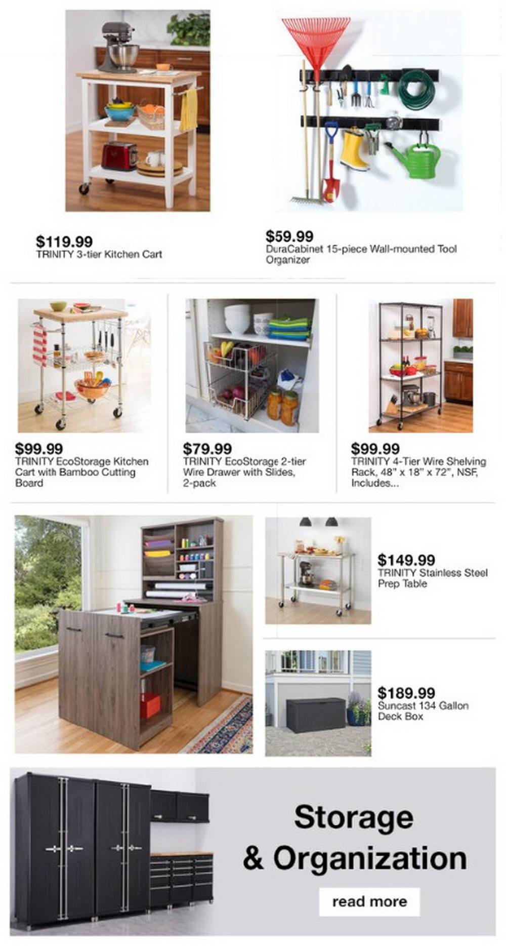 rolling cart with drawers costco on Costco Weekly Ad Feb 19 Feb 26 2021