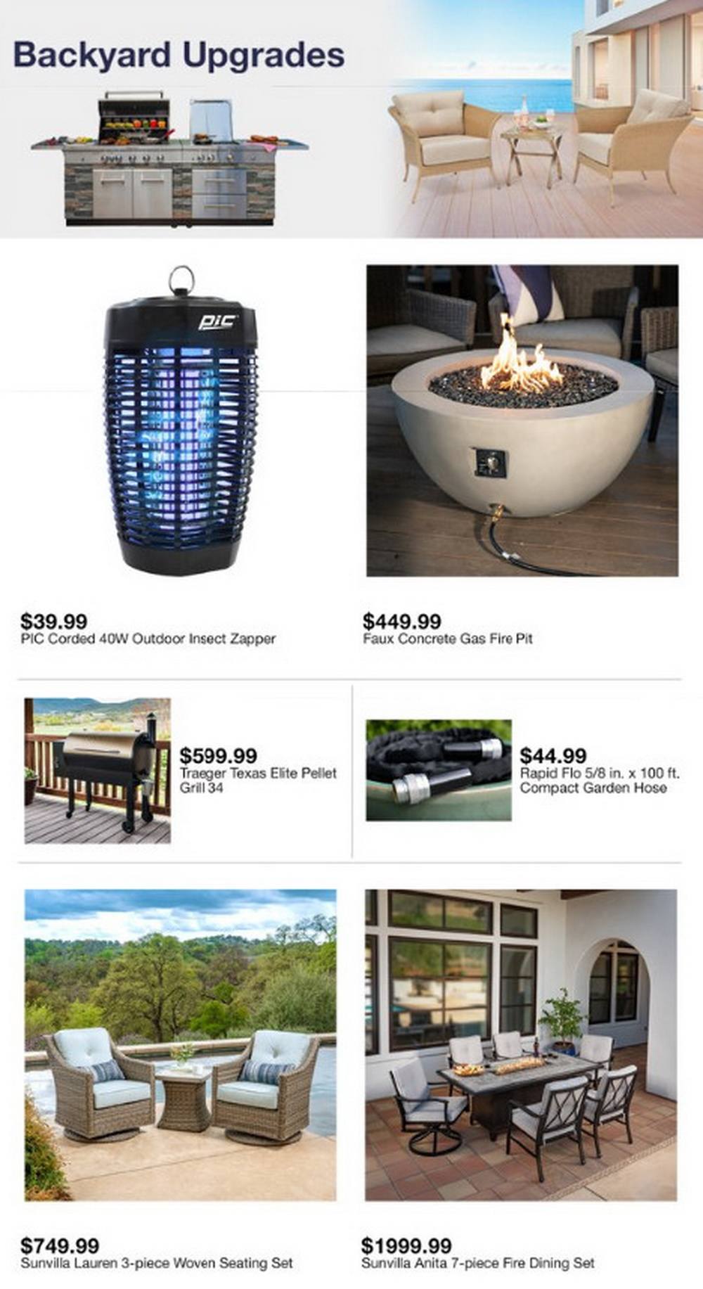 costco patio furniture with fire pit on Costco Weekly Ad Feb 19 Feb 26 2021