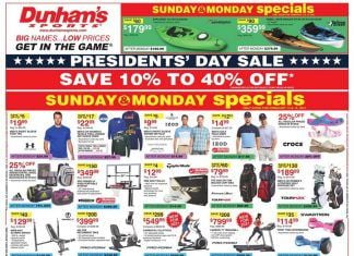Dunham’s Sports Weekly Ad Feb 13 – Feb 18, 2021