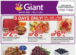 Giant Food Weekly Ad Feb 05 – Feb 11, 2021
