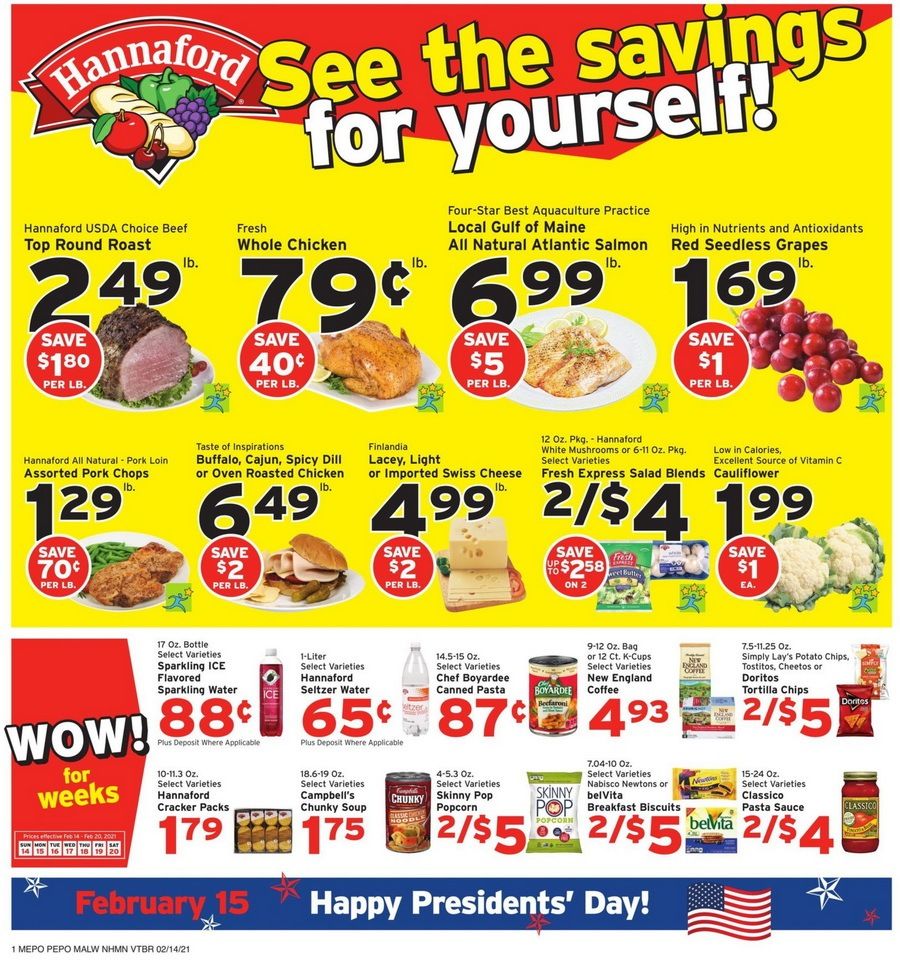 Hannaford Weekly Ad Feb 14 Feb 20, 2021