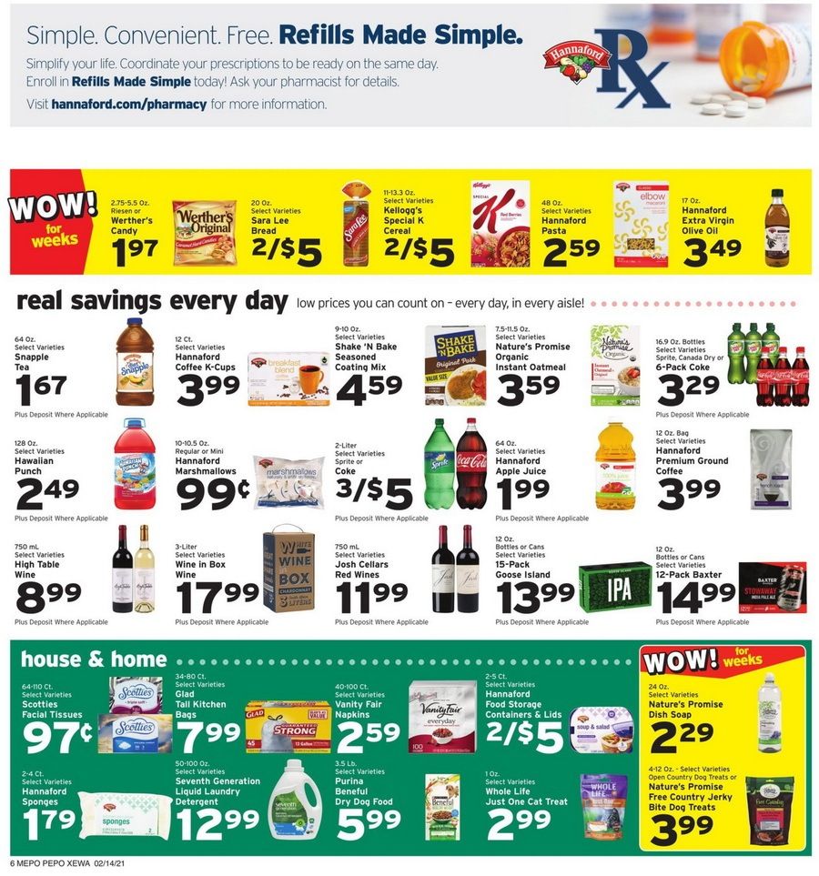 Hannaford Weekly Ad Feb 14 Feb 20, 2021