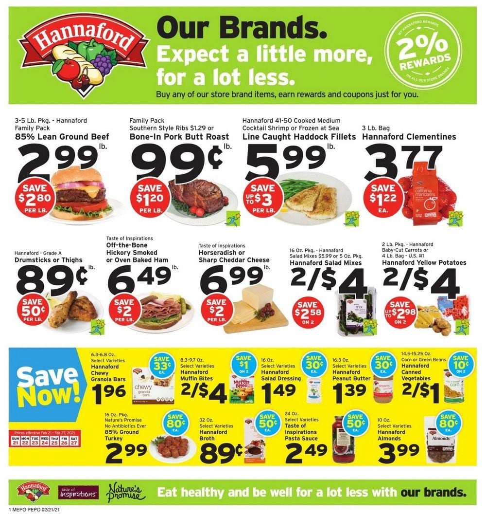 Hannaford Weekly Ad Feb 21 Feb 27, 2021