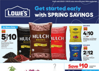 Lowe’s Weekly Ad Feb 25 – Mar 10, 2021