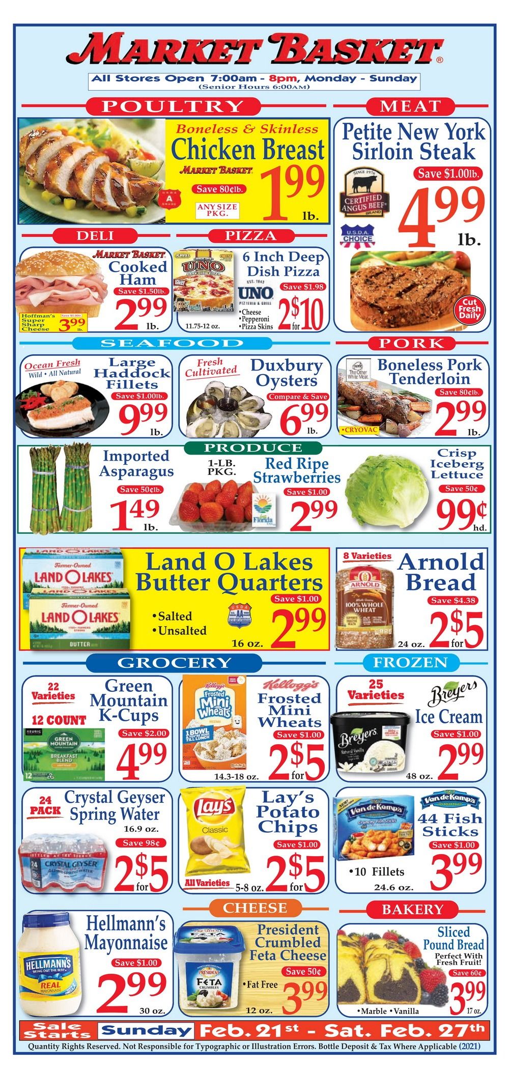 Market Basket Weekly Flyer Feb 21 Feb 27, 2021