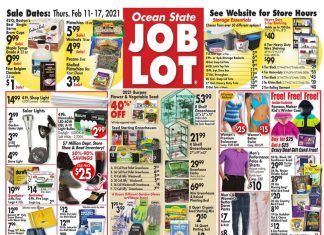 Ocean State Job Lot Weekly Ad Feb 11 – Feb 17, 2021