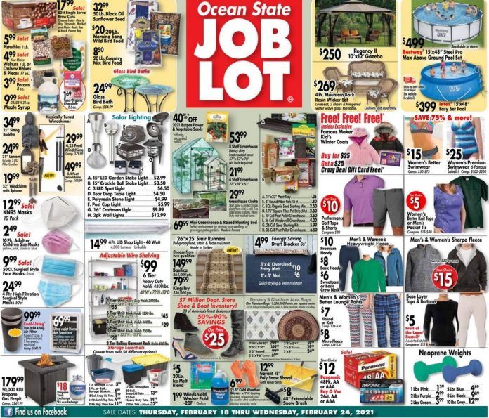 Ocean State Job Lot Weekly Ad Feb 18 Feb 24, 2021
