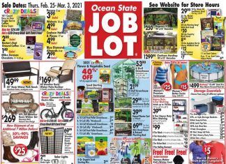 Ocean State Job Lot Weekly Ad Feb 25 – Mar 03, 2021