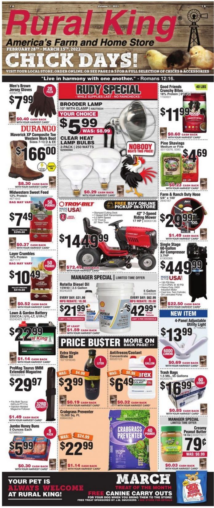 Rural King Weekly Ad Feb 28 Mar 13, 2021