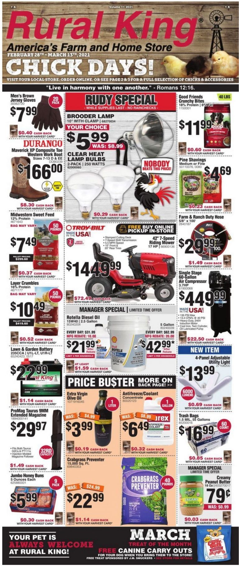 Rural King Weekly Ad Feb 28 Mar 13, 2021