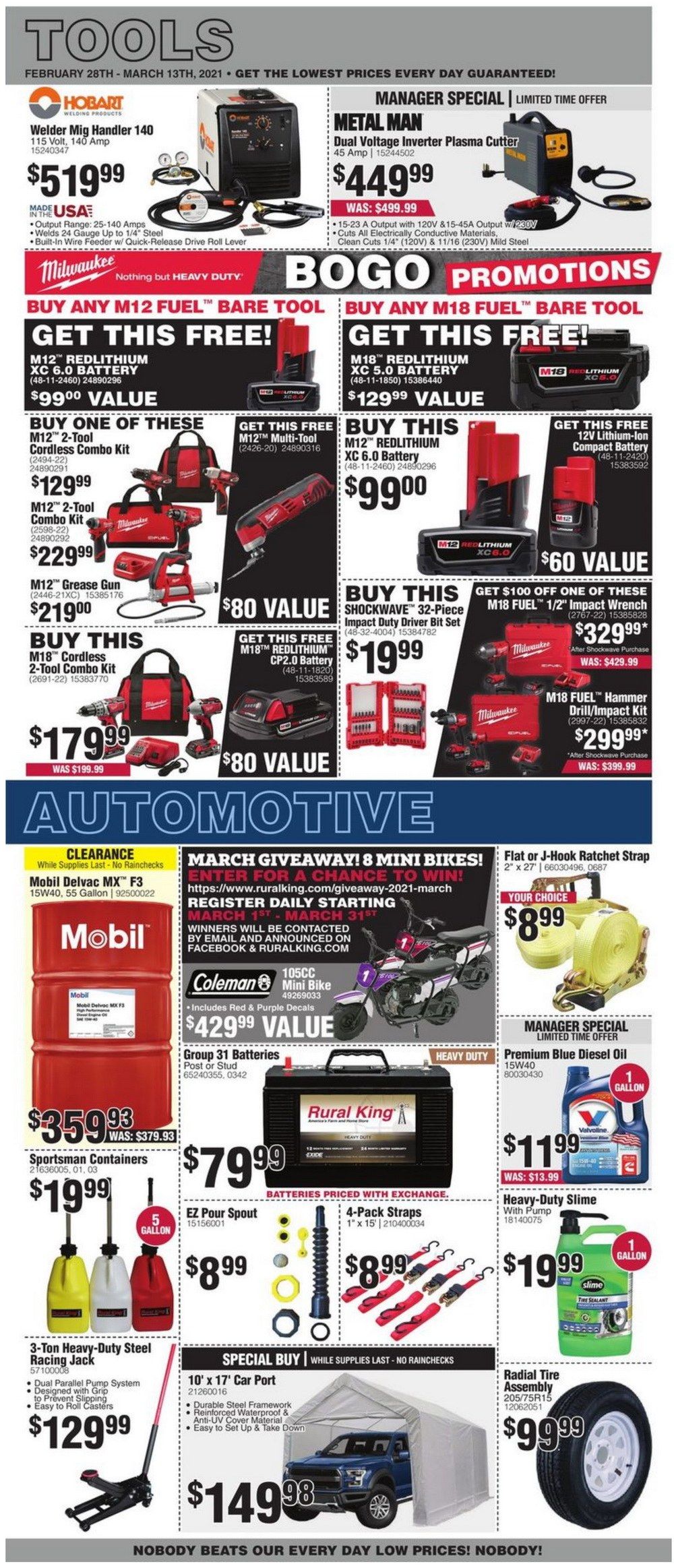 Rural King Weekly Ad Feb 28 Mar 13, 2021