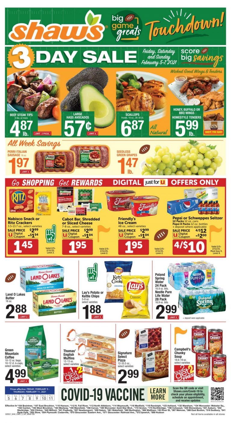 Shaw's Weekly Ad Feb 05 Feb 11, 2021
