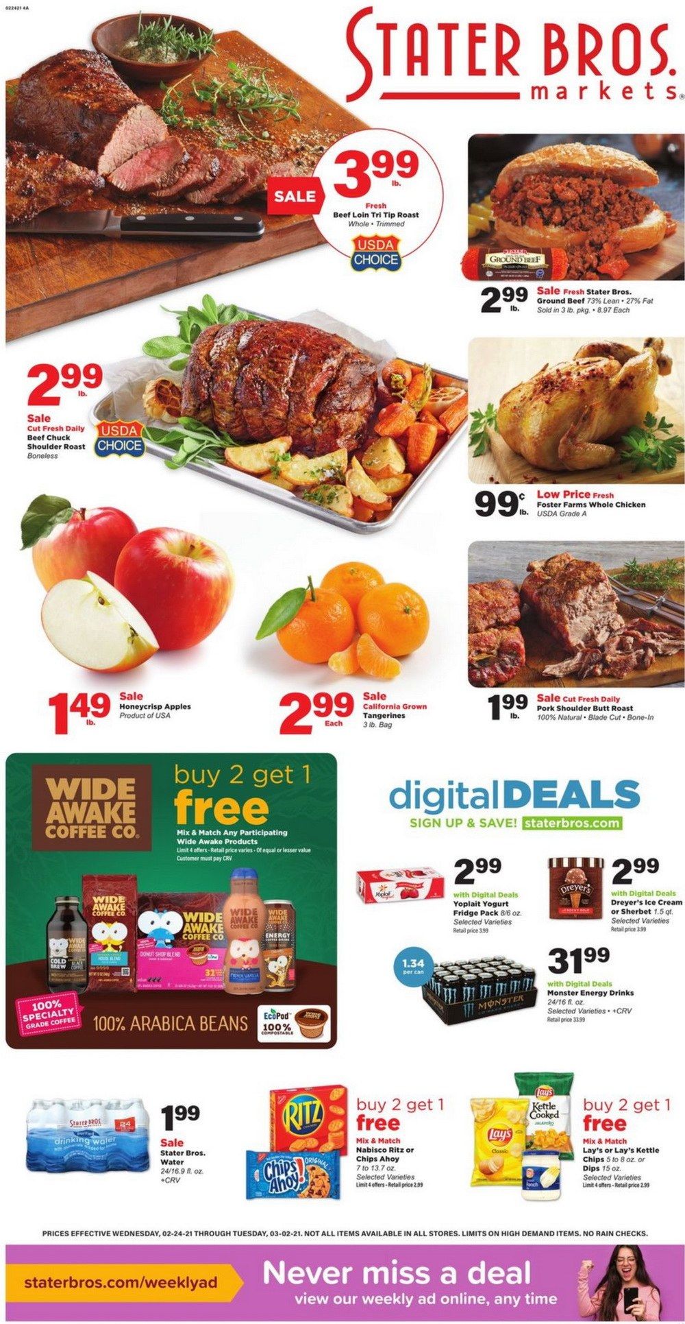Stater Bros Weekly Ad Feb 24 Mar 02, 2021