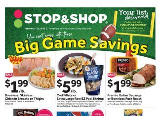 Stop & Shop Weekly Ad Feb 05 – Feb 11, 2021