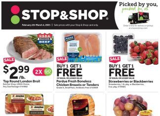Stop & Shop Weekly Ad Feb 26 – Mar 04, 2021