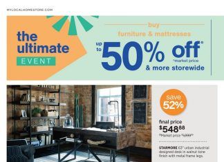 Ashley Furniture HomeStore the Ultimate Event Flyer Sales