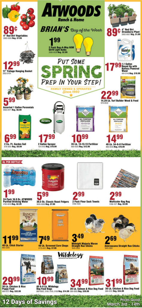 Atwoods Weekly Ad Mar 03 – Mar 14, 2021