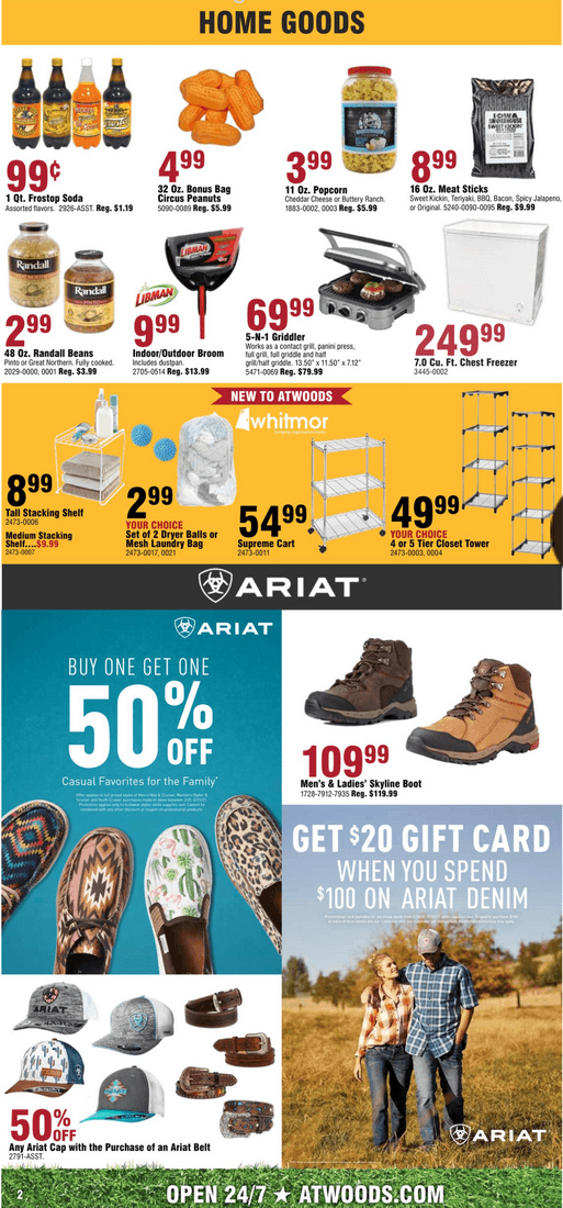 Atwoods Weekly Ad Mar 03 – Mar 14, 2021