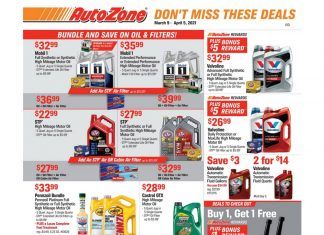 AutoZone Monthly Circular Mar 09 – Apr 05, 2021