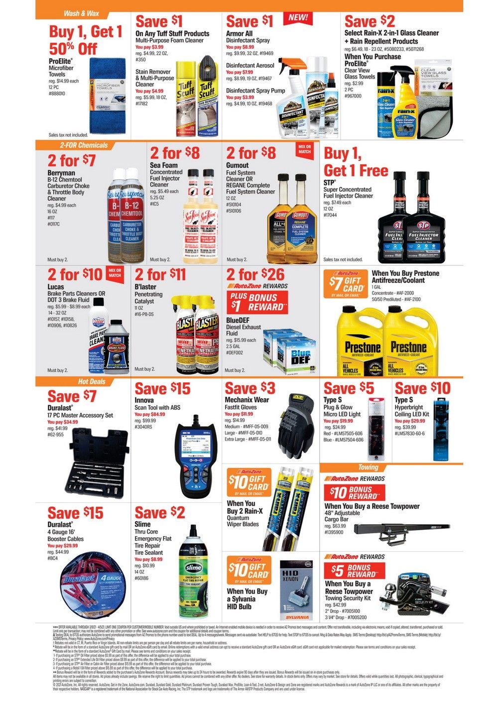 AutoZone Monthly Circular Mar 09 Apr 05, 2021