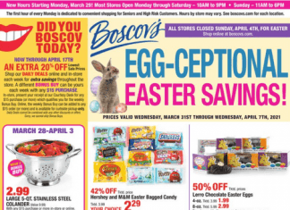 Boscov’s Weekly Ad Mar 31 – Apr 06, 2021