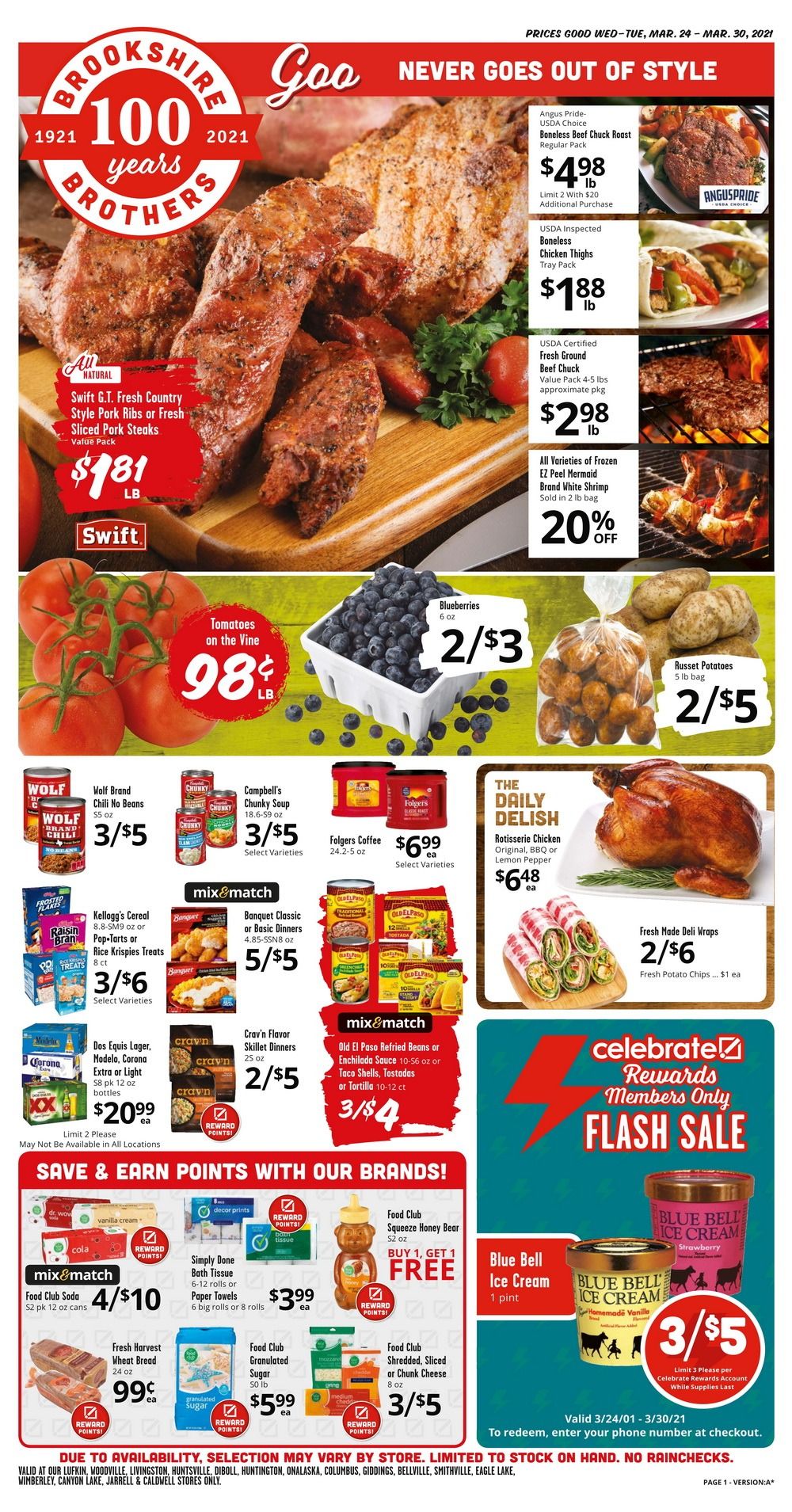 Brookshire Brothers Weekly Ad Mar 24 Mar 30, 2021