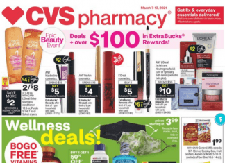 CVS Weekly Ad Mar 07 – Mar 13, 2021