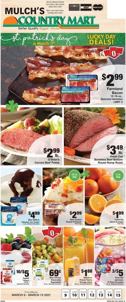 Country Mart Weekly Ad Mar 09 Mar 15, 2021