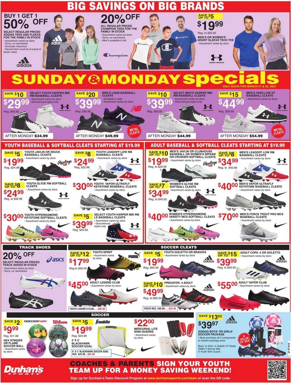 Dunham's Sports Weekly Ad Mar 20 Mar 25, 2021