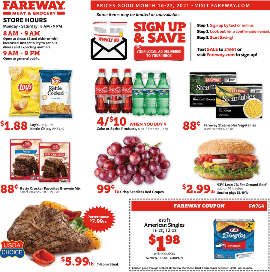 Fareway Weekly Ad Mar 16 Mar 22, 2021