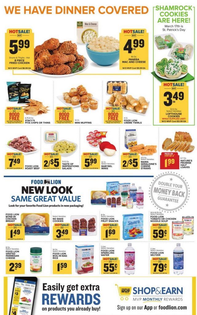 Food Lion Weekly Ad Mar 10 Mar 16, 2021