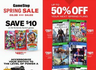 GameStop Spring Sale Ad Mar 28 – Apr 03, 2021