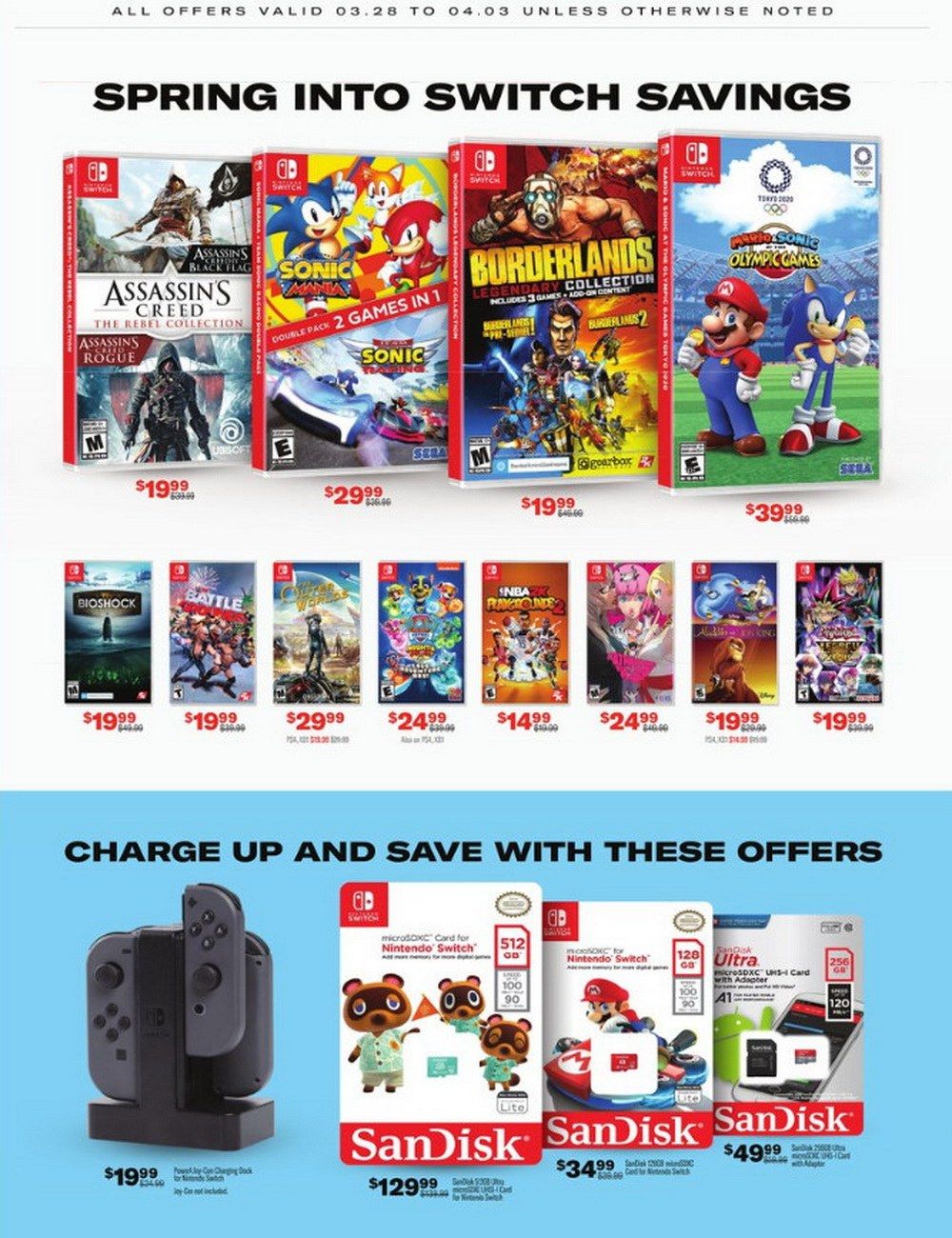 GameStop Spring Sale Ad Mar 28 Apr 03, 2021