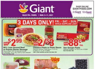 Giant Food Weekly Ad Mar 05 – Mar 11, 2021