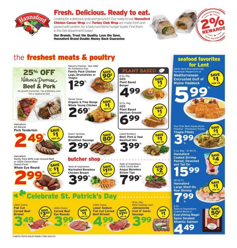 Hannaford Weekly Ad Mar 07 Mar 13, 2021