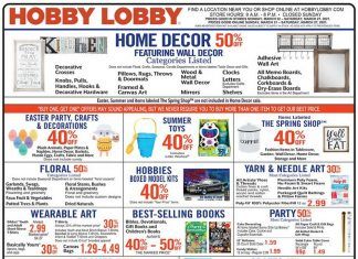 Hobby Lobby Weekly Ad Mar 21 – Mar 27, 2021