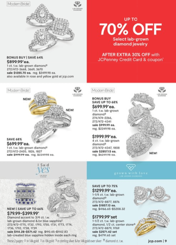 JCPenney Billion Dollar Jewelry Sale Mar 04 Mar 28, 2021