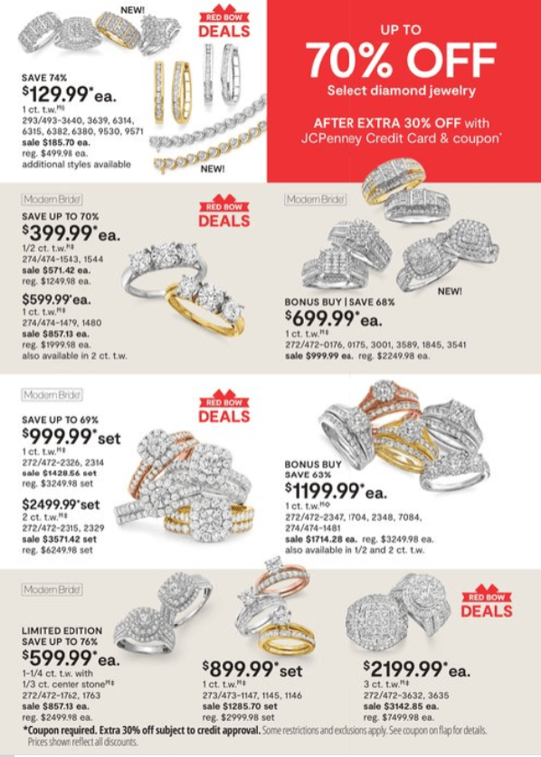 JCPenney Billion Dollar Jewelry Sale Mar 04 Mar 28, 2021
