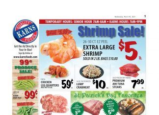 Karns Quality Foods Weekly Ad Mar 09 – Mar 15, 2021